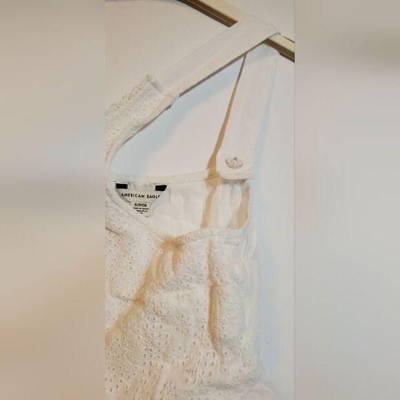 American Eagle Outfitters Cream Eyelet Tank Top - Picture 6 of 8